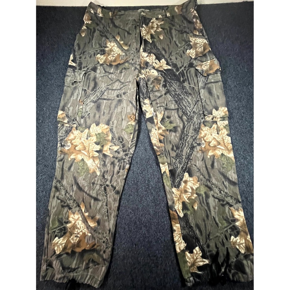 American Outfitters Cargo Hunting Pants Mens 2XL Green Camouflage Hiking Outdoor